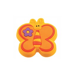 Buton mobila fluture galben
